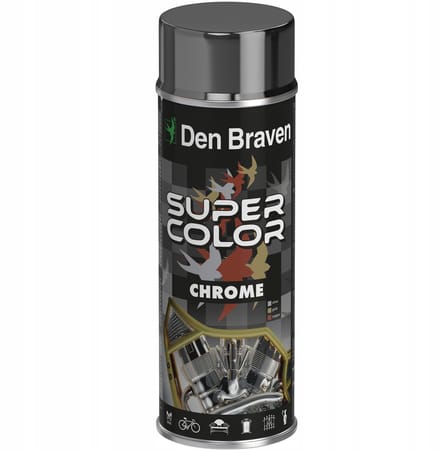 Den Braven-Serie - Universele Spraylak - Zilver/Chroom - Synthetisch Alkyd - 400ml