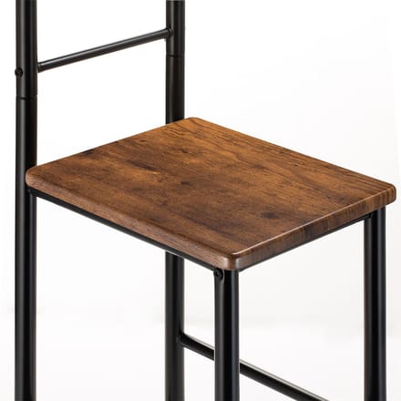 Kledingrek JIVO, set van 2 - Zwart/Vintage