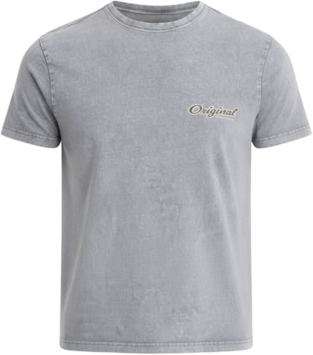 OMBRE T-shirt - Regular Fit - Katoen - Korte Mouw Grijs M