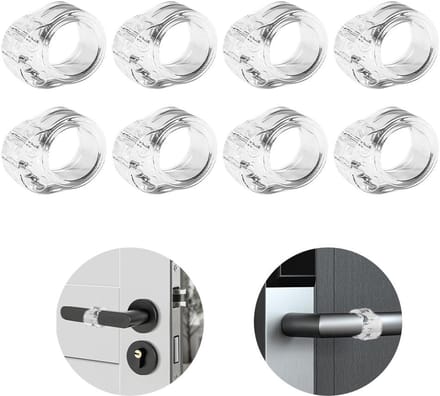 Dailygoods- Deurstoppers voor binnendeuren - PVC - 6 stuks - Raamstoppers - Deurvastzetters - Antislip. - Deurstopper