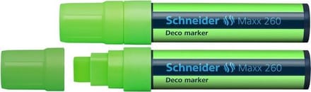 Schneider krijtmarker - Maxx 260 - fluorgroen - 2 stuks - krijtstift - S-126011-2