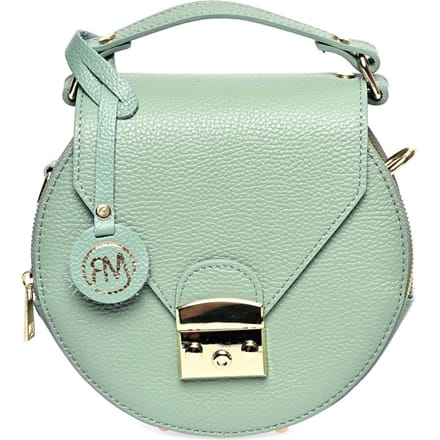 Roberta M Groen Rundleer Tas