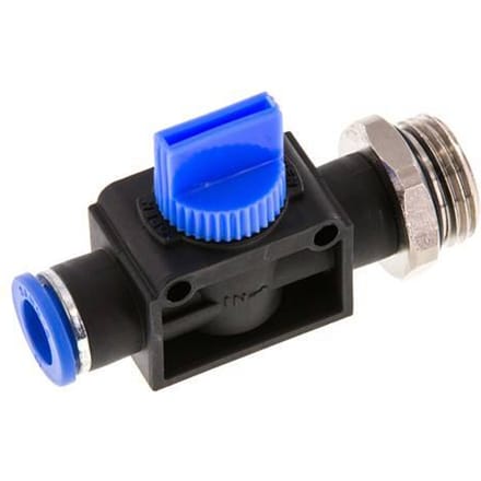 10 mm - G1/2'' Kunststof/Messing 3/2-Weg Handafsluiter Ontluchting aan Draadzijde