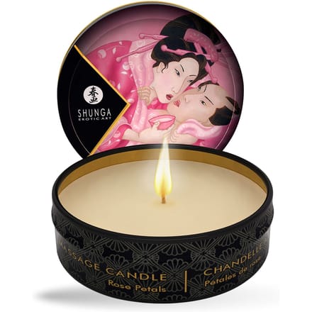 Shunga - Mini Massagekaars - Aphrodisia Rose Petals