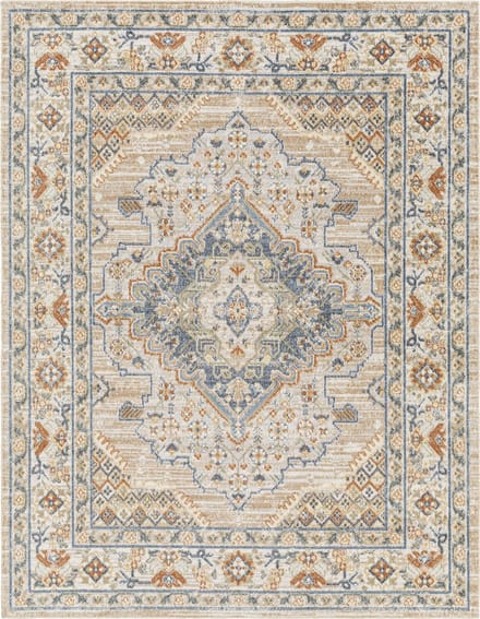SURYA - MARION Wasbaar Oosters Vintage Tapijt Bruin