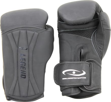 Power Special Bokshandschoenen Heren/Dames Mat Zwart Leer 8 oz
