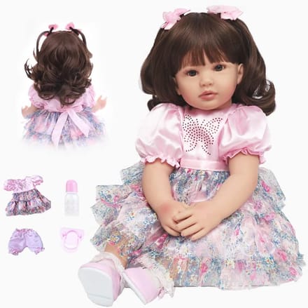 Realistische Reborn Pop met Accessoires, 60 cm, Handgemaakt