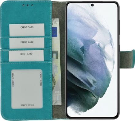 Samsung Galaxy A51/ A51s Hoesje -  Bookcase - Wallet hoesje Turquoise