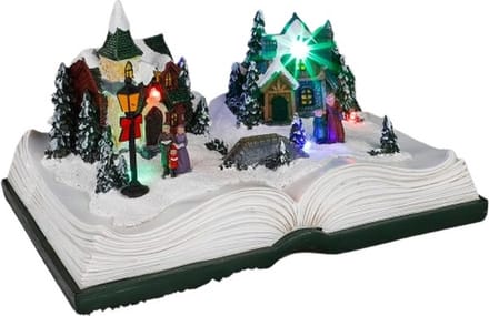 Haushalt - Verlichte Kerststad - Boekvorm - LED Lamp