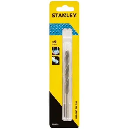 Stanley metaalboor 9 mm HSS-CNC STA50722