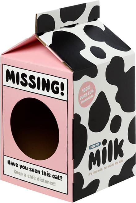 Speelhuis kat - poes - Melkpak Missing! - DIY - Karton - 57.5x30.5x31cm
