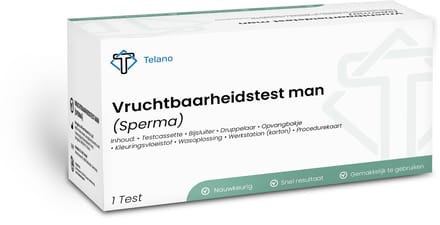 Spermatest Vruchtbaarheidstest Man Thuistest - Sperma testen Zelftest voor Thuis - Telano
