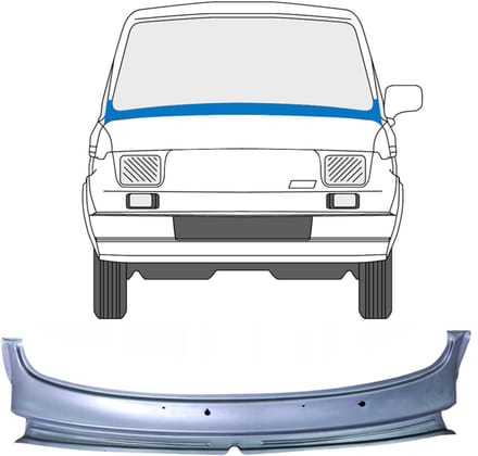 Reparatie paneel paravan voor Fiat 126p 1972-2000
