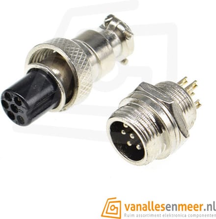 GX12-6 CONNECTOR, 6 PINS