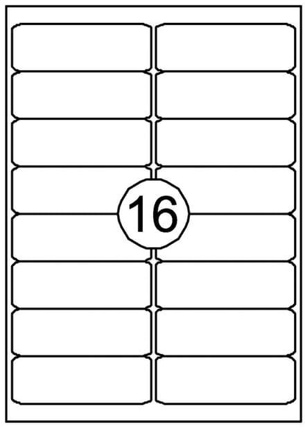 Etiket quantore 99.1x33.9mm 1600st | 10 stuks