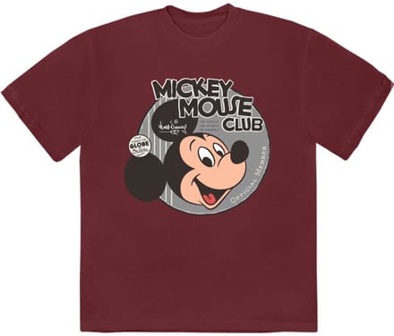 Disney - Mickey Mouse Club Heren Tshirt - S - Rood
