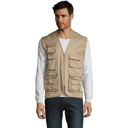SOLS Heren Reporter Body Warmer (Touw)