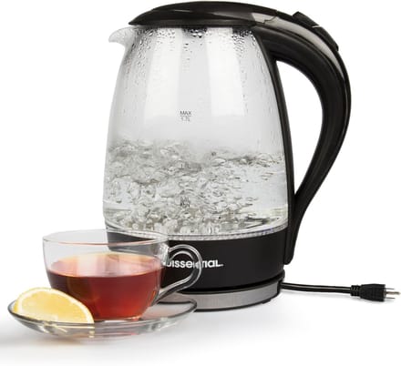 Waterkoker RVS - Snelkoker Draadloos - Water Koken - Automatische Uitschakeling - 1.7 Liter - Zwart