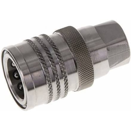 RVS DN 10 Wasapparatuur Snelkoppeling G 3/8 inch Buitendraad Dubbele afsluiting