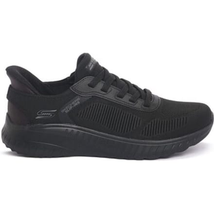 Skechers BOBS Sport Squad Chaos Solid Step Heren Zwart / Zwarte Zool Sneakers