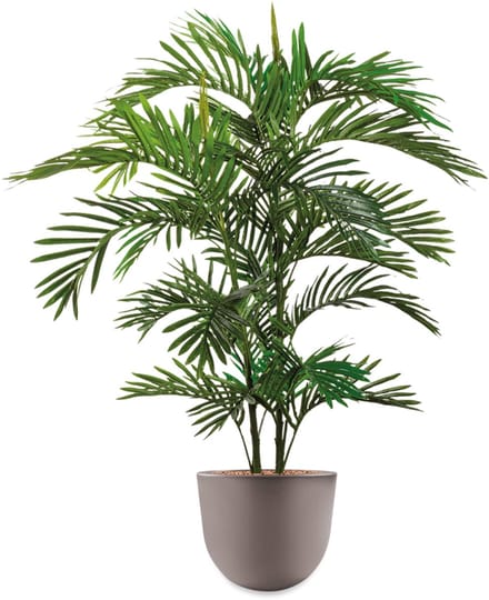 HTT - Kunstplant Areca palm in Eggy taupe H125 cm
