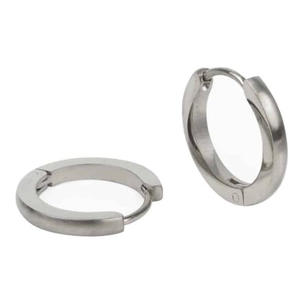 Kalli Oorringen Edelstaal Mat Zilver 1847 (16mm)