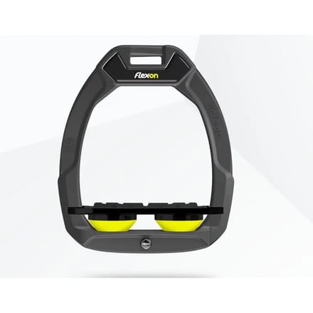 Veiligheidsstijgbeugels Plat Grip Antraciet/Zwart/Geel Flex-On Safe-On