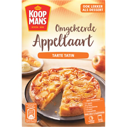 Omgekeerde appeltaart bakmix