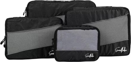 Packing Cubes Backpack - 4 stuks - Geschikt voor Handbagage Koffer - Zwart - Sunflake