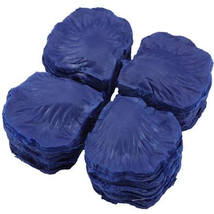 1000 stuks Zijdebloemblaadjes Simulatie Rozenblad voor Bruiloft Tafeldecoratie (Diepblauw) blue