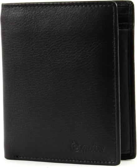 Esquire Leren Portemonnee RFID Small Billfold Wallet Black Zwart