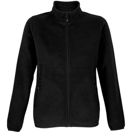 SOLS Dames/Dames Factor Microfleece Recycled Fleece Jacket (Zwart)