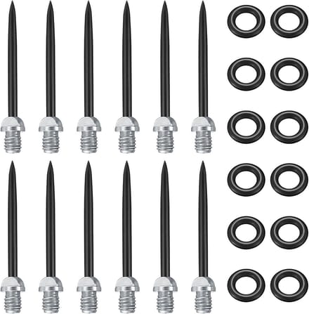 12 Stuks Stalen Dartpijlen Punten 2BA Schroefdraad - Verwisselbare Metalen Tips