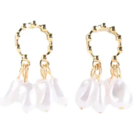 Oorbellen met parels vrouw 24 Colours