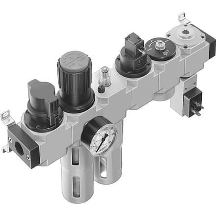 Festo Luchtverzorgingsunit G1/4'' 2.5-12bar 620l/min 40µm Mini - 185841 - P2X8A