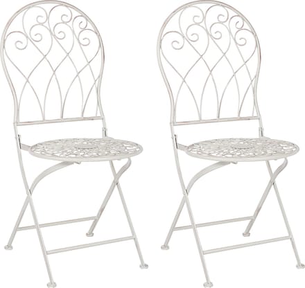 STIFFE - Tuinstoelen set van 2 - Gebroken wit - IJzer