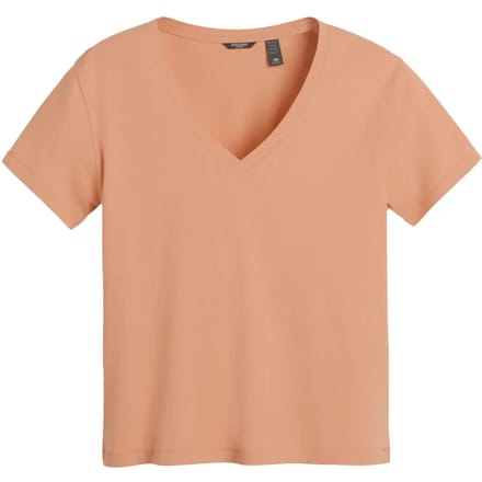 Dockers Deep T-shirt Met Korte Mouwen En V-hals Oranje S Vrouw