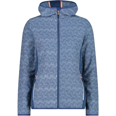 Dames fleece met capuchon CMP Knit Tech