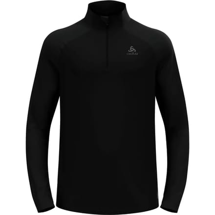 Odlo Essential Ceramiwarm Midlayer 1/2 Zip Heren - Zwart - Maat S