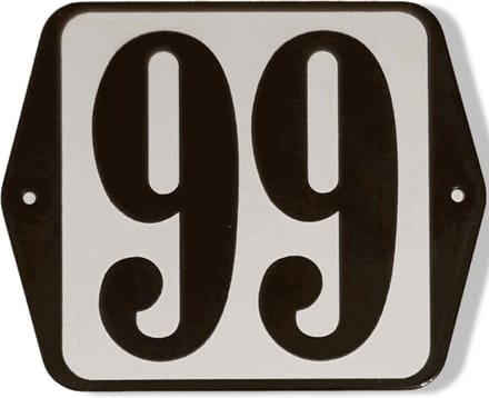Huisnummer standaard nummer 99