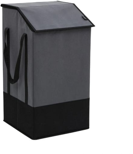 Polyester wasmand met deksel 45 liter Five® - Grijs