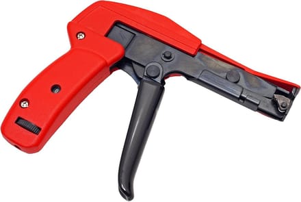 Spanapparaat Kabelbinders - Binder Tool - Bundelen en Knippen - Gecontroleerd Aanspannen - 26 x 13 x 2 cm - Rood