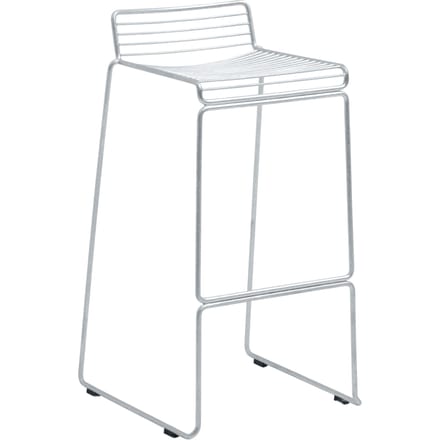HAY Hee Bar Stool - verzinkt - Zithoogte 75 cm
