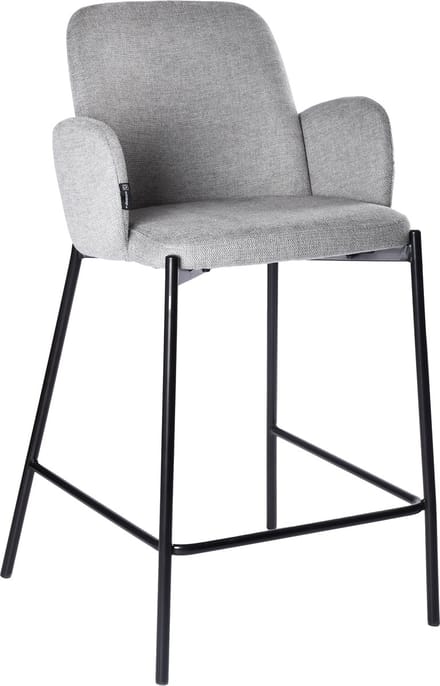 ExitoDesign GUSTO Serie - Barkruk - Grijs - Ergonomische Zitting - Met Armleuningen