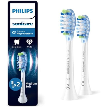 Philips Tandenborstelkoppen Sonicare C3 Premium Plaque Defence HX9042 - replacement brushhead - white