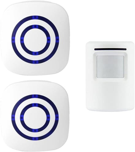 Bewegingssensor Deurbel - Ingangsdetector Alarm - Winkel Welkom Melder - Draadloze Installatie - 70 Meter Bereik - Wit