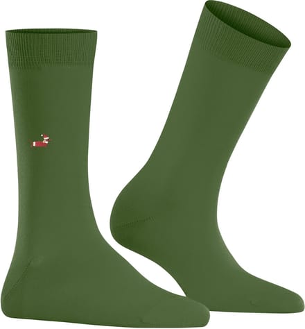 Burlington Brit Style gedessineerd katoen sokken dames groen - maat 36-41