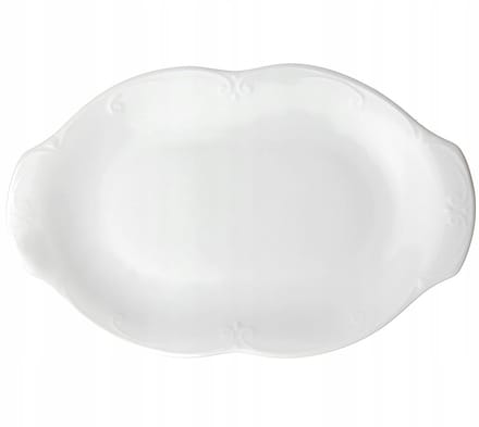 PFP Chodzież Ovale Sjaal Camelia 33 cm Wit Porselein