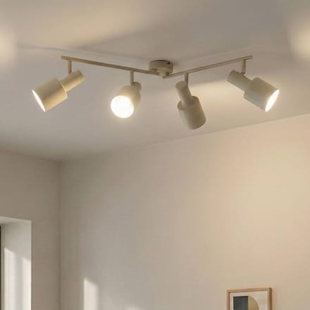 Lindby - buitenspot - 4lichts - IJzer - H: 25 cm - E27 - beige