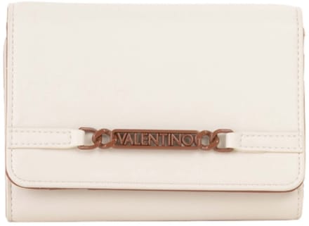 VALENTINO portemonnee Ebe Wallet Ecru / Cuoio crème